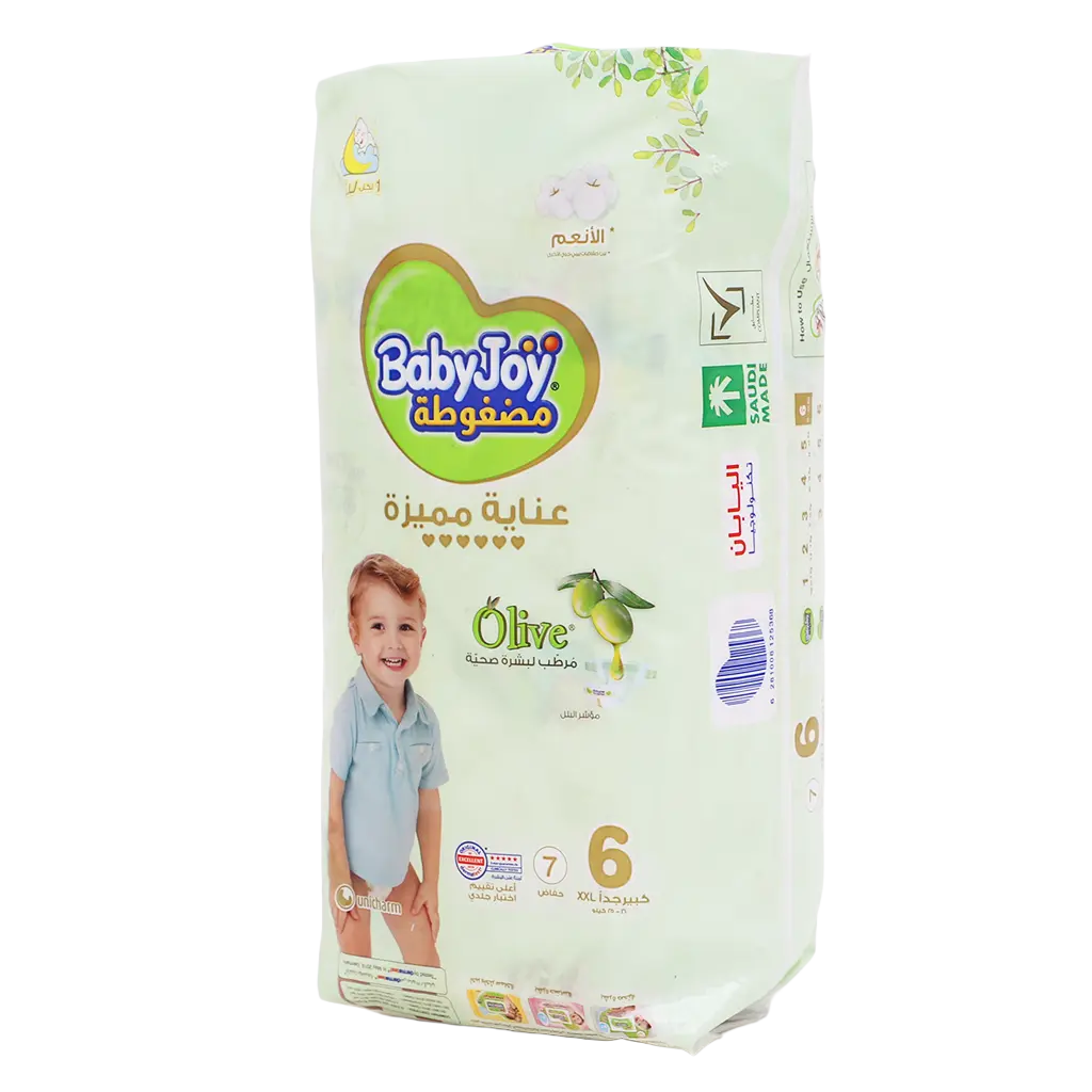 Baby Joy Olive Oil Saving Tape Diaper Size 6 Pack 7 Pcs - view 2