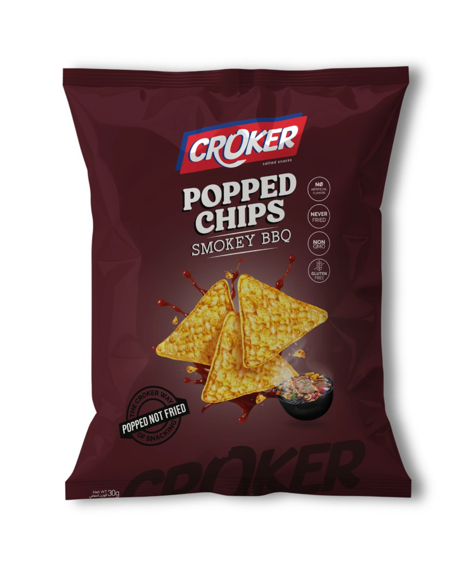 Croker Popped Chips BBQ 30 gm