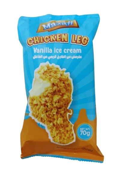 Mazaji Chicken Leg Vanilla Ice Cream 70 Gm