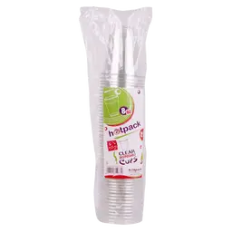 Hotpack Plastic Clear Cups 8 Oz 50 Pcs