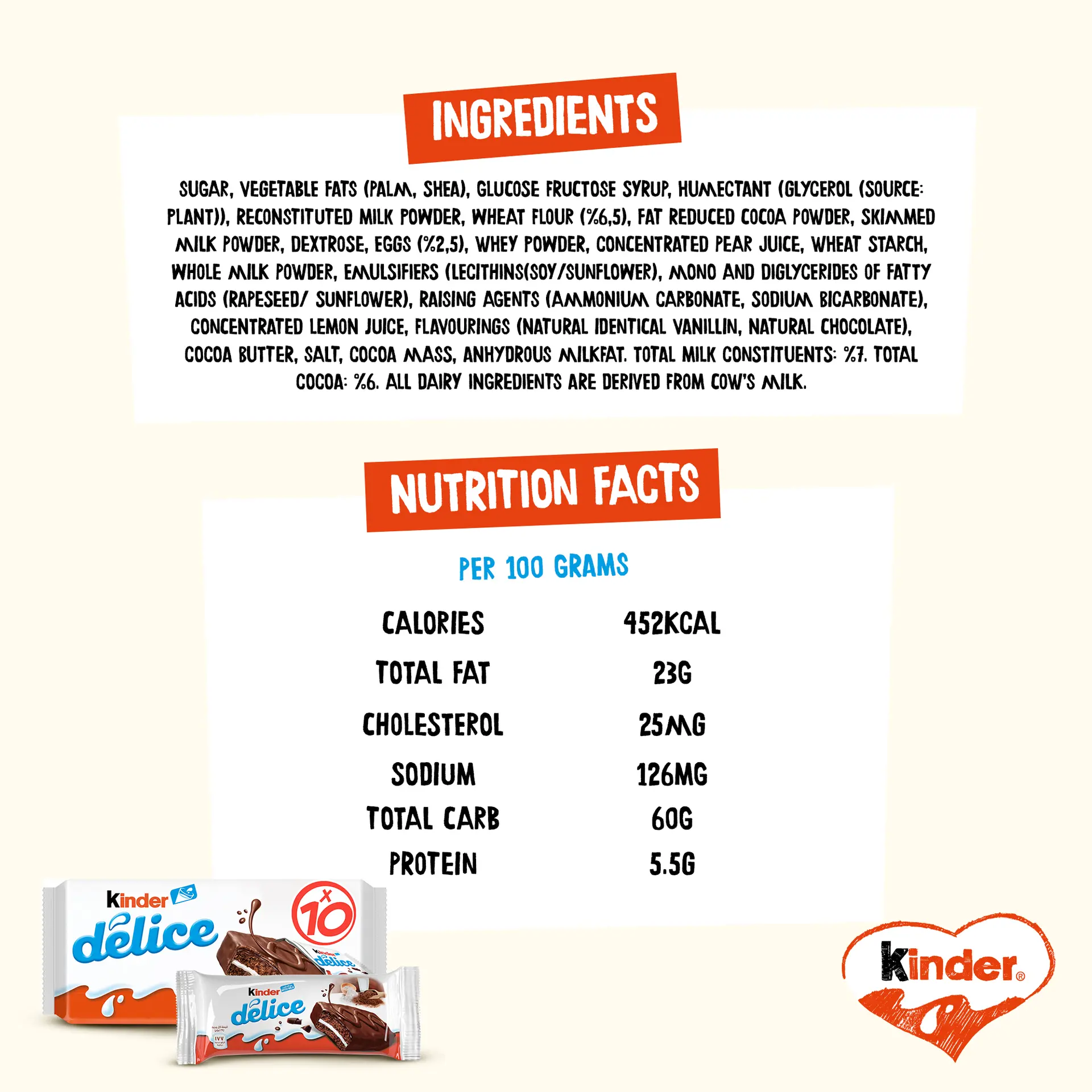 Kinder Delice  Cacao Cake 10'S 390 g - view 4
