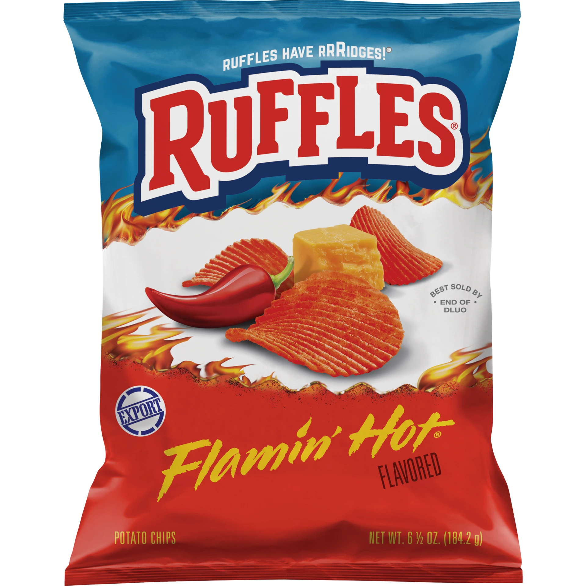 Ruffles Chips Flaming Hot Emported 184.2 gm