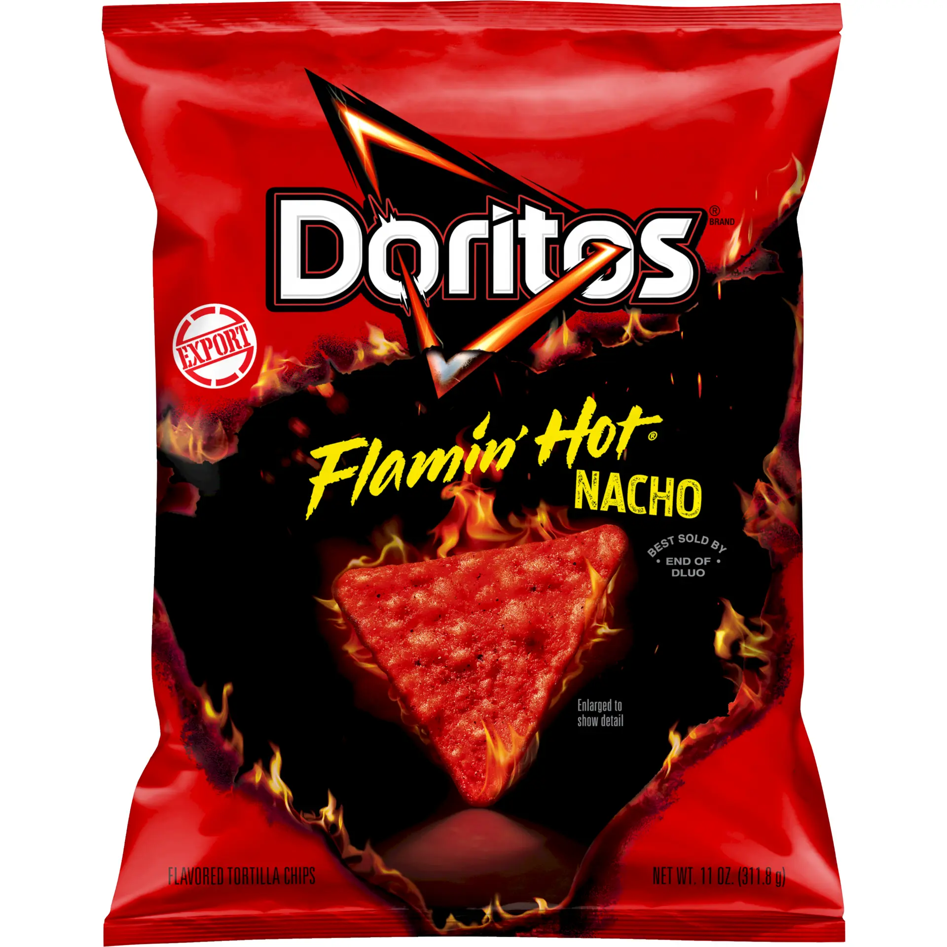 Doritos Tortilla Chips Flamin Hot Nacho Emported 311.8 gm - view 2