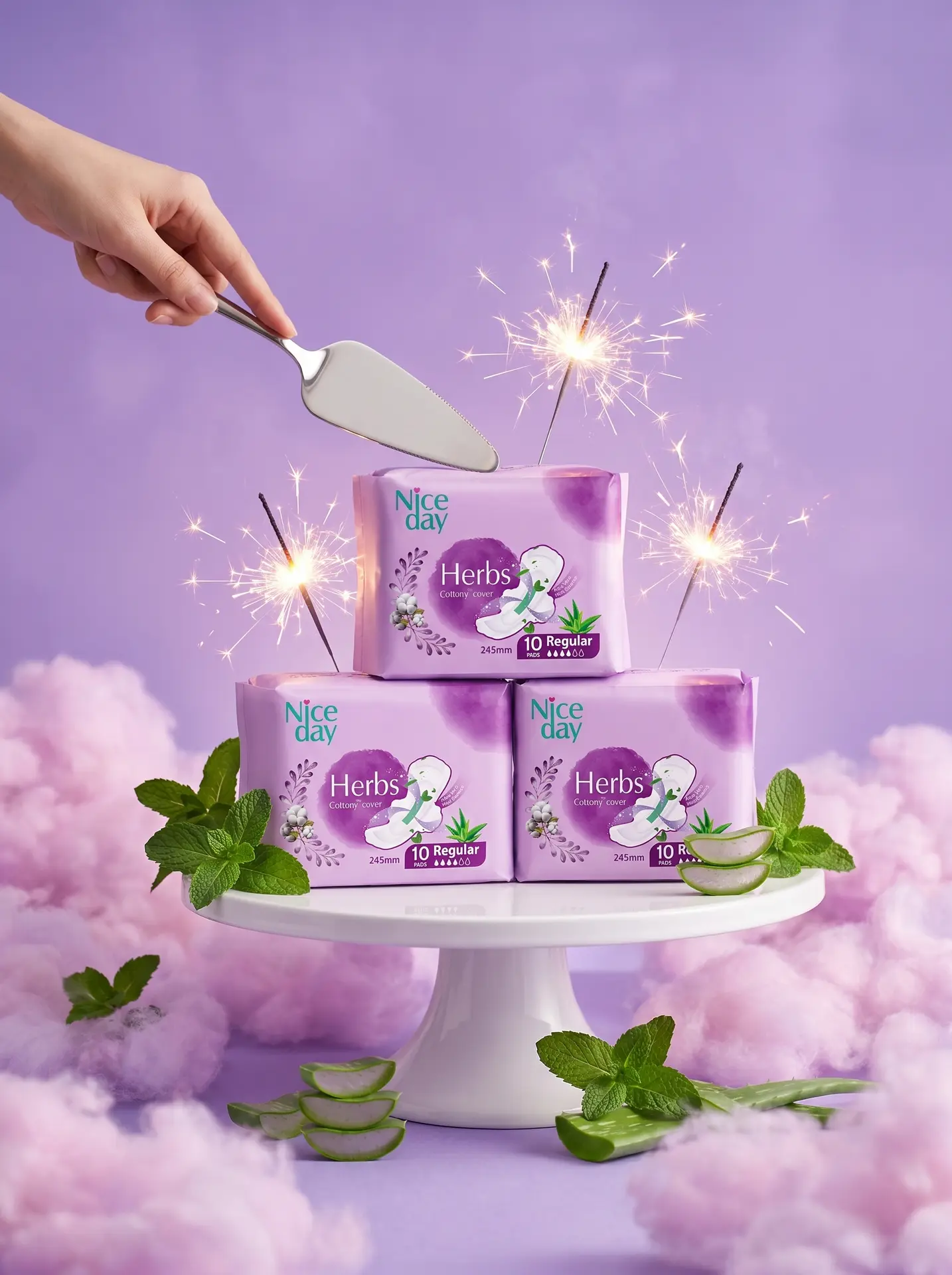 Nice Day Sanitary Pads Herbs daytime 245 mm 10 pcs - view 4