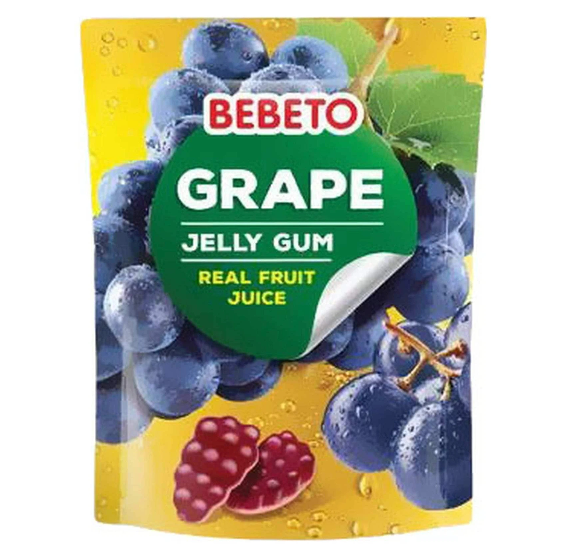 Bebeto Grape Stand Gummy Candy Up Pouch 60 gm