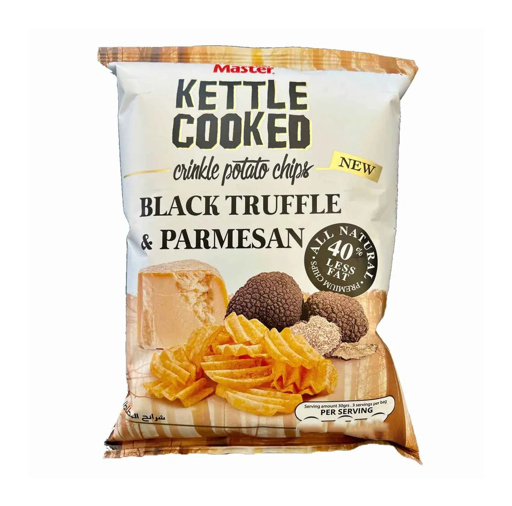 Master Kettle Cooked Black Truffle & Parmesan Crinkle Potato Chips 45 gm - view 1