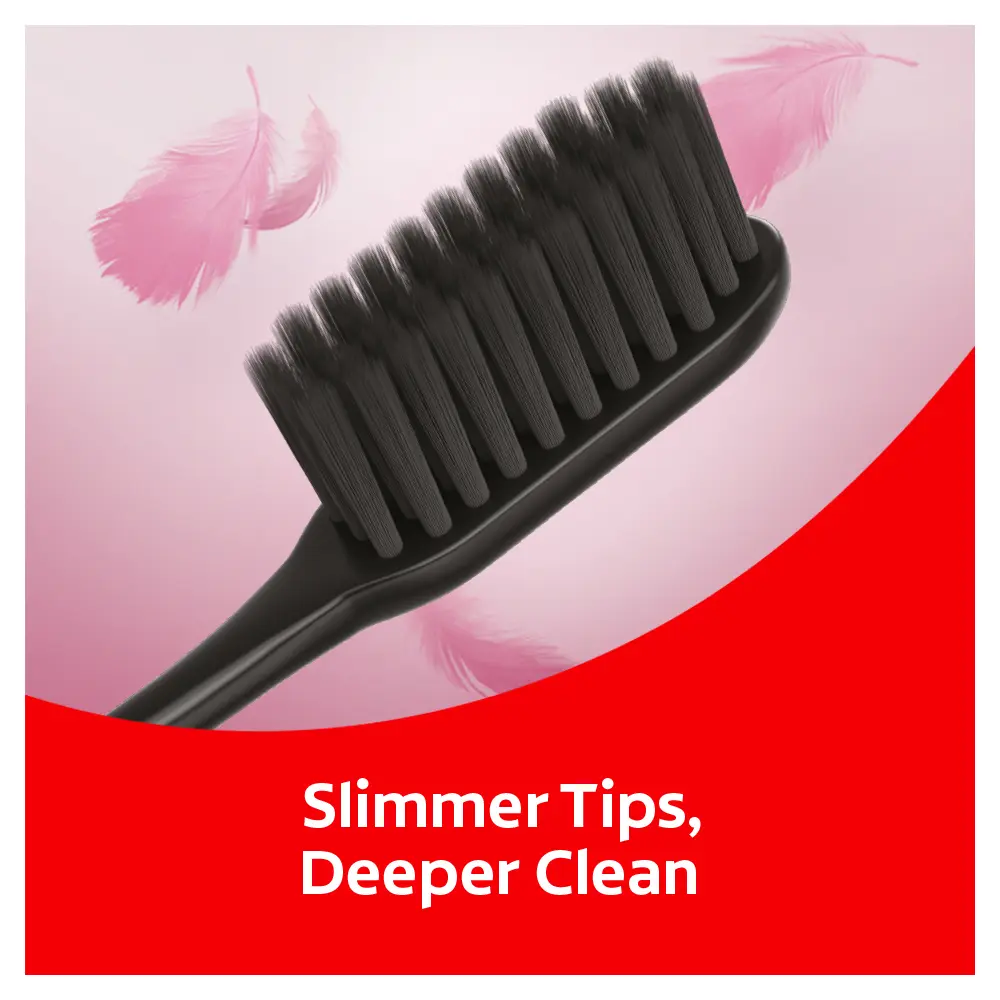 Colgate Slim Soft Charcoal Slim Bristles Toothbrush 2-Pack - view 7