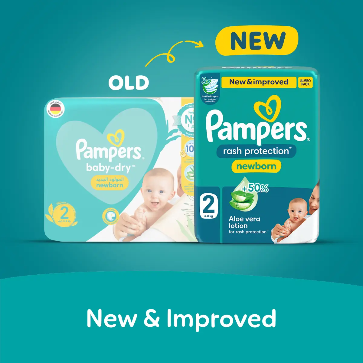 Pampers Diapers Rash Protection Taped Size 2 Aloe Vera Lotion  23 Diapers  - view 10
