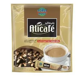 علي كافيه 5 في 1 تونجكات علي الجينسينج سريع التحضير 20 قطعة 20 جم