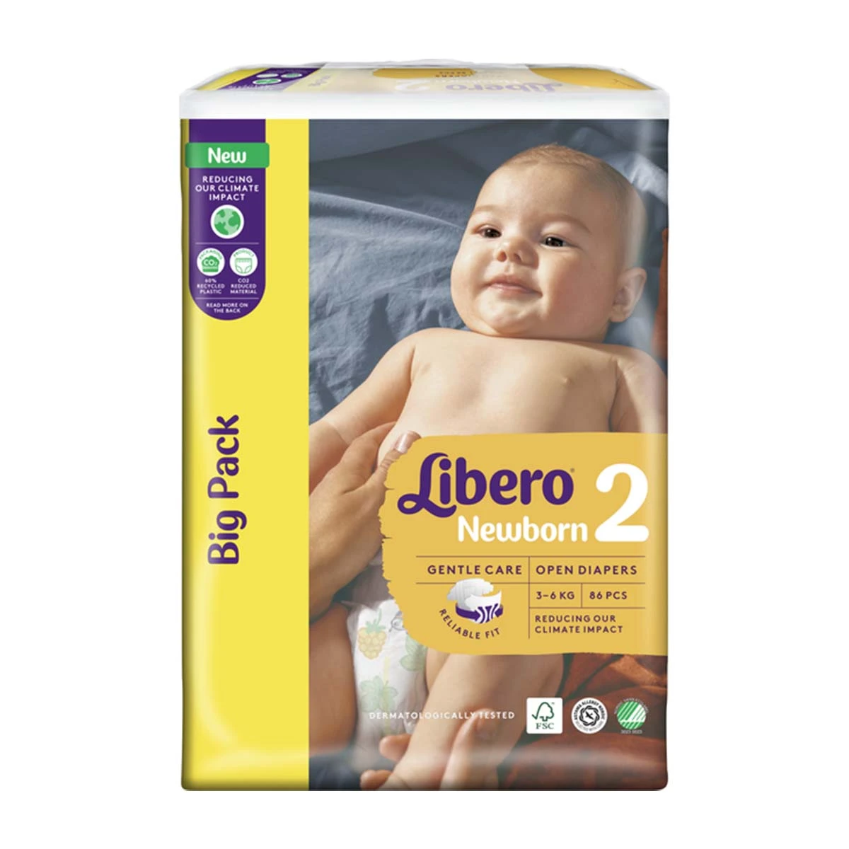Libero Diapers Newborn 2 Mini 86 Pcs