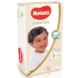 Huggies Extra Care, Size 6, 15+ kg, Jumbo Pack, 42 Diapers