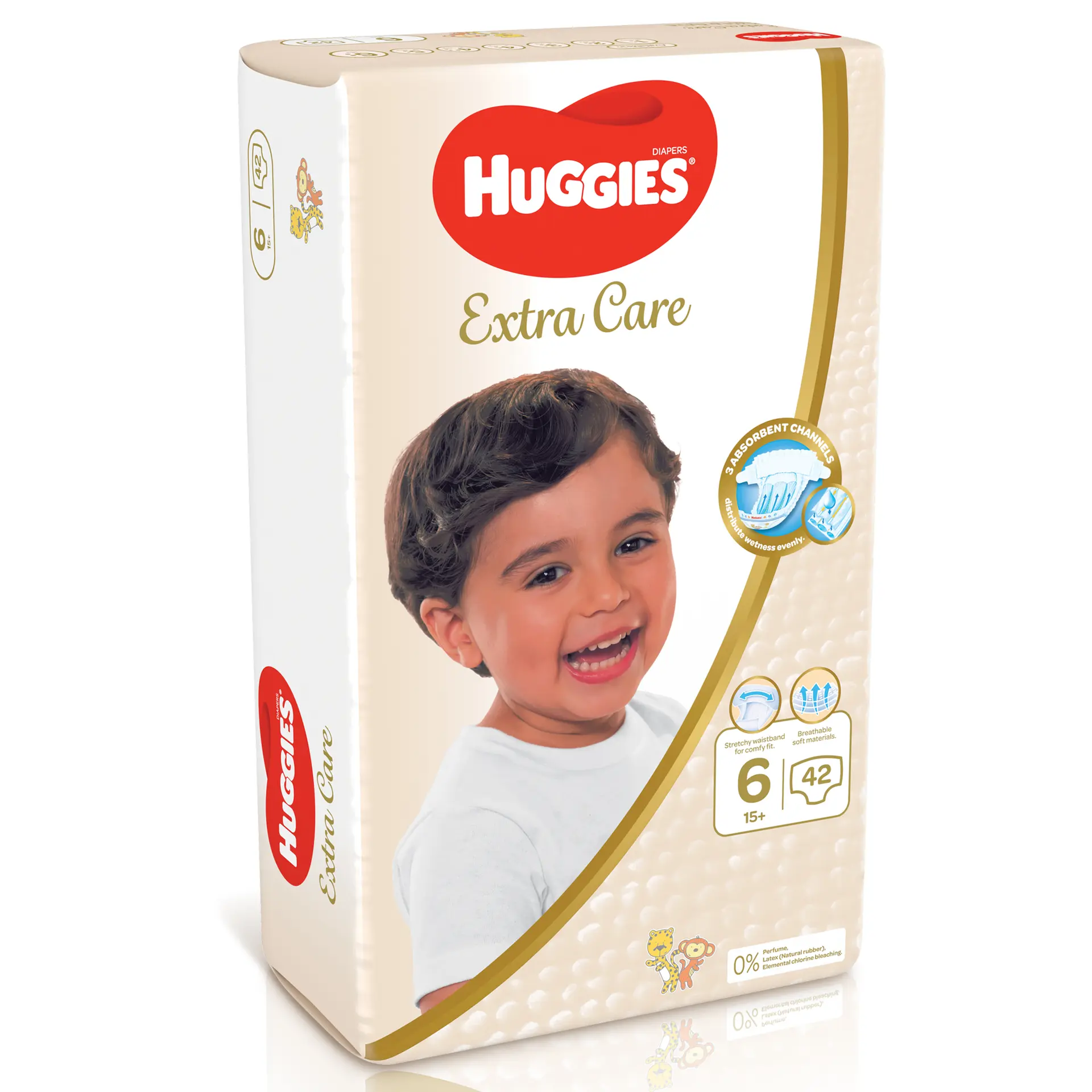Huggies Extra Care, Size 6, 15+ kg, Jumbo Pack, 42 Diapers - view 1