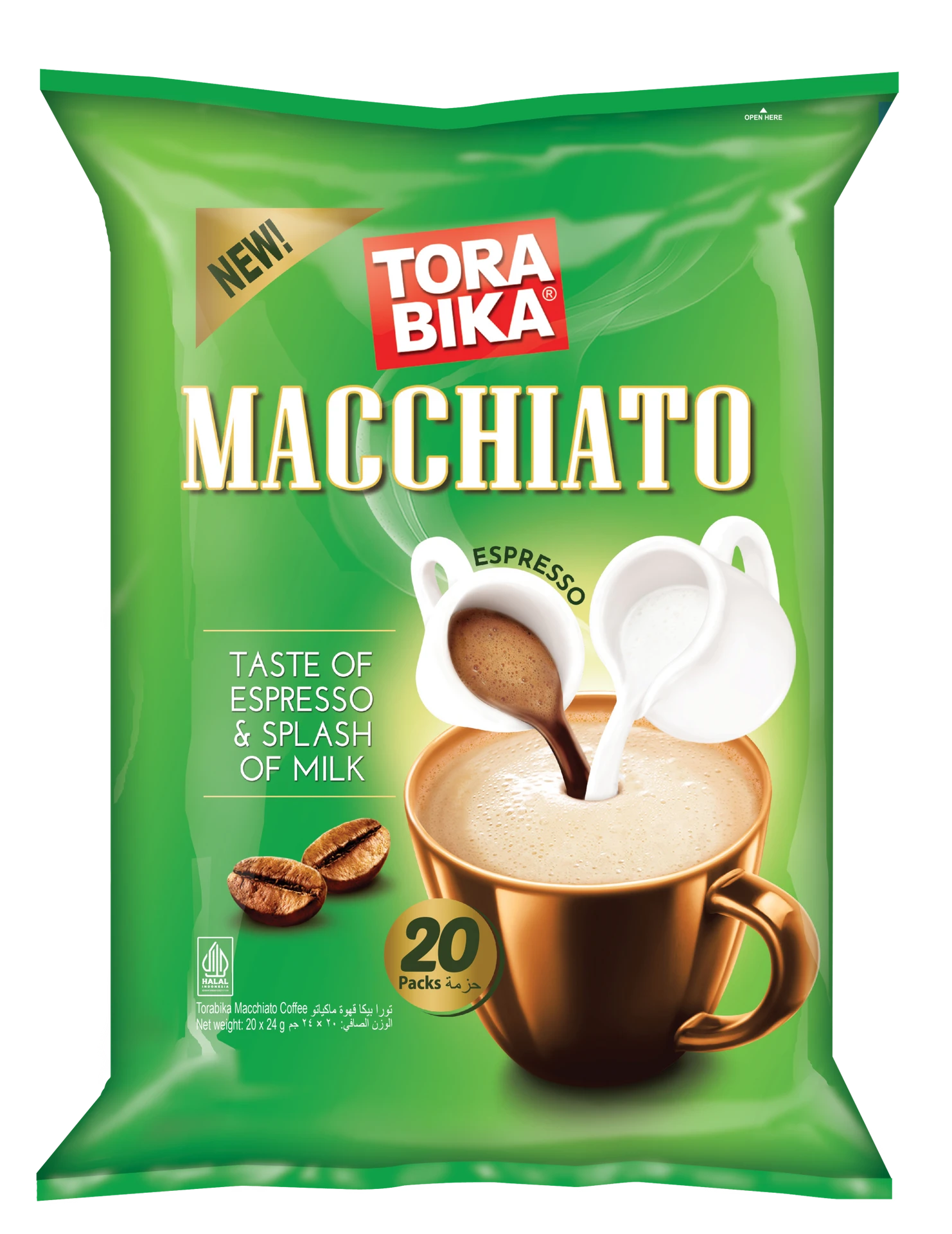 Torabica Instant Coffee Macchiato 20 Sachets 24 gm
