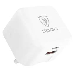 Spon Home Charger Dual Output Usb And Type C 25 W