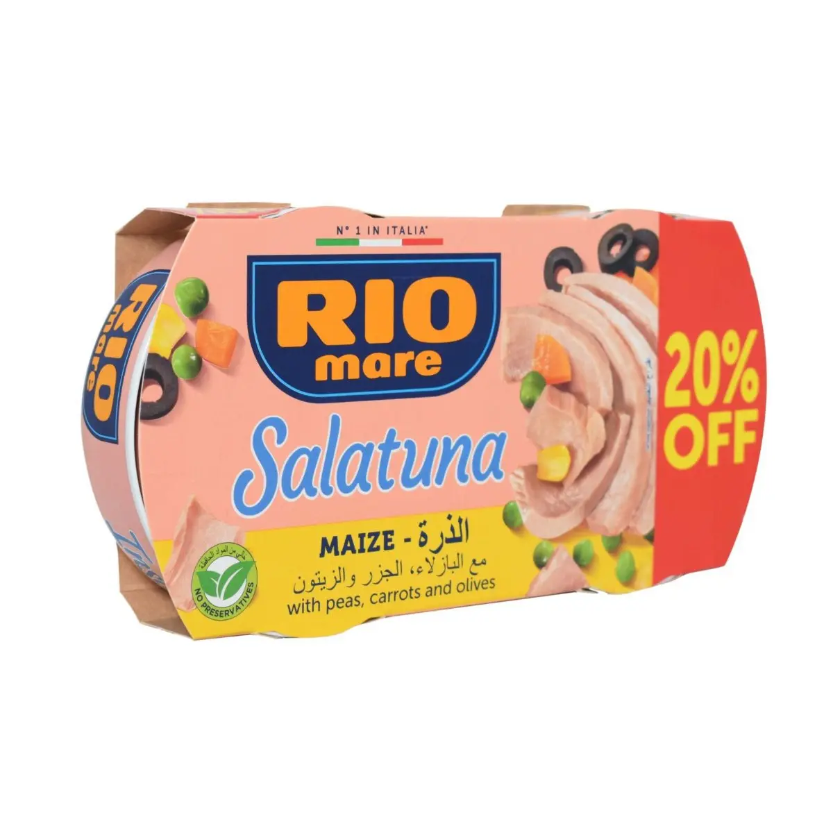 Rio Mare Tuna With Vegetables Salad And Corn 2 Pcs 160 gm + 20% off - view 1