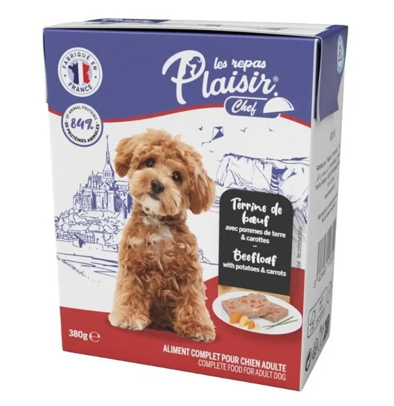 Plaisir Chef Dog Beef Loaf With  Potatoes & Carrots 380 gm - view 1