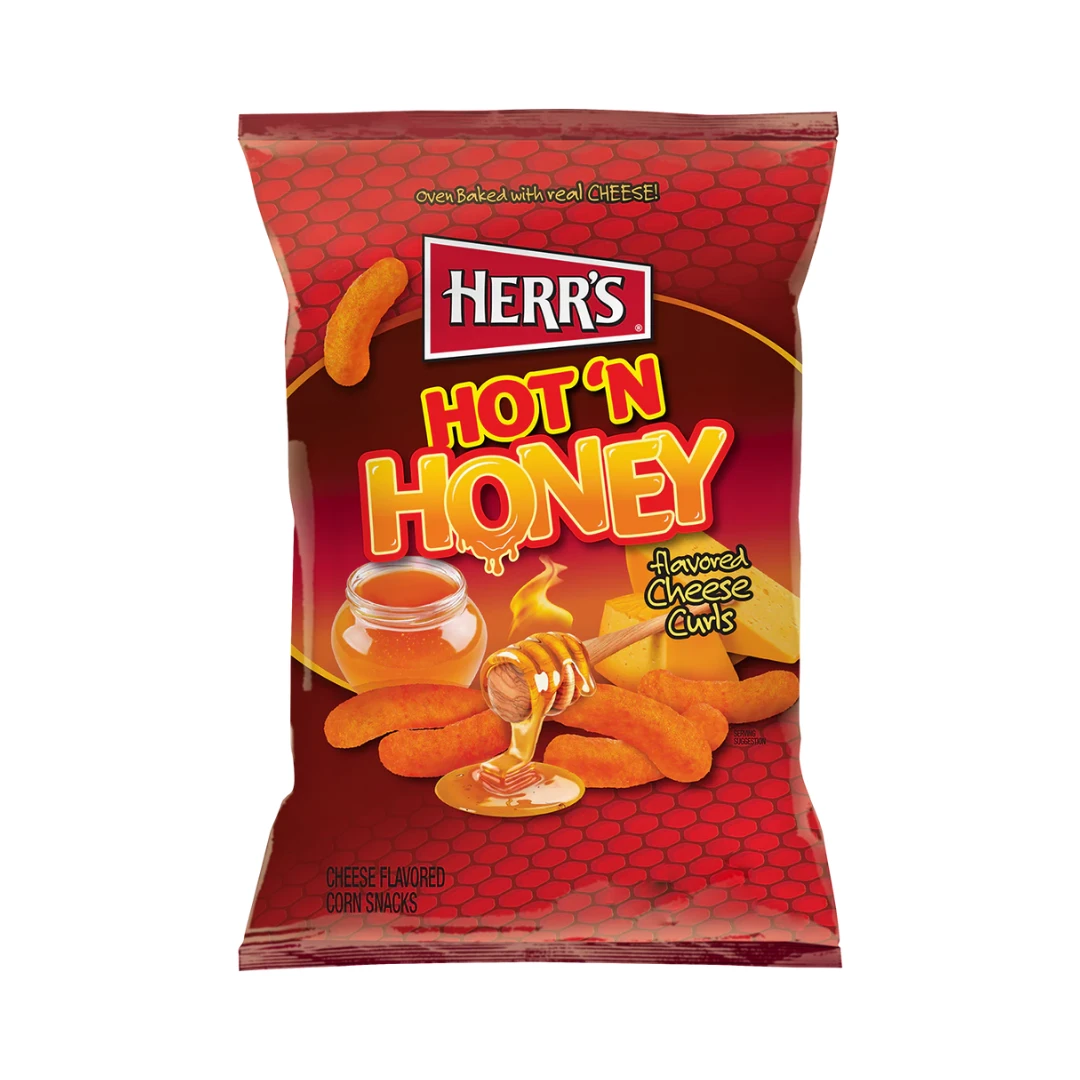 Herr's Hot 'N Honey Cheese Curls 170 gm