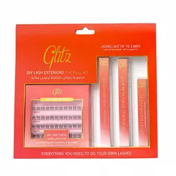 Glitz Eyelash Set Includes Lashes And Glue And Remover And Tweezers