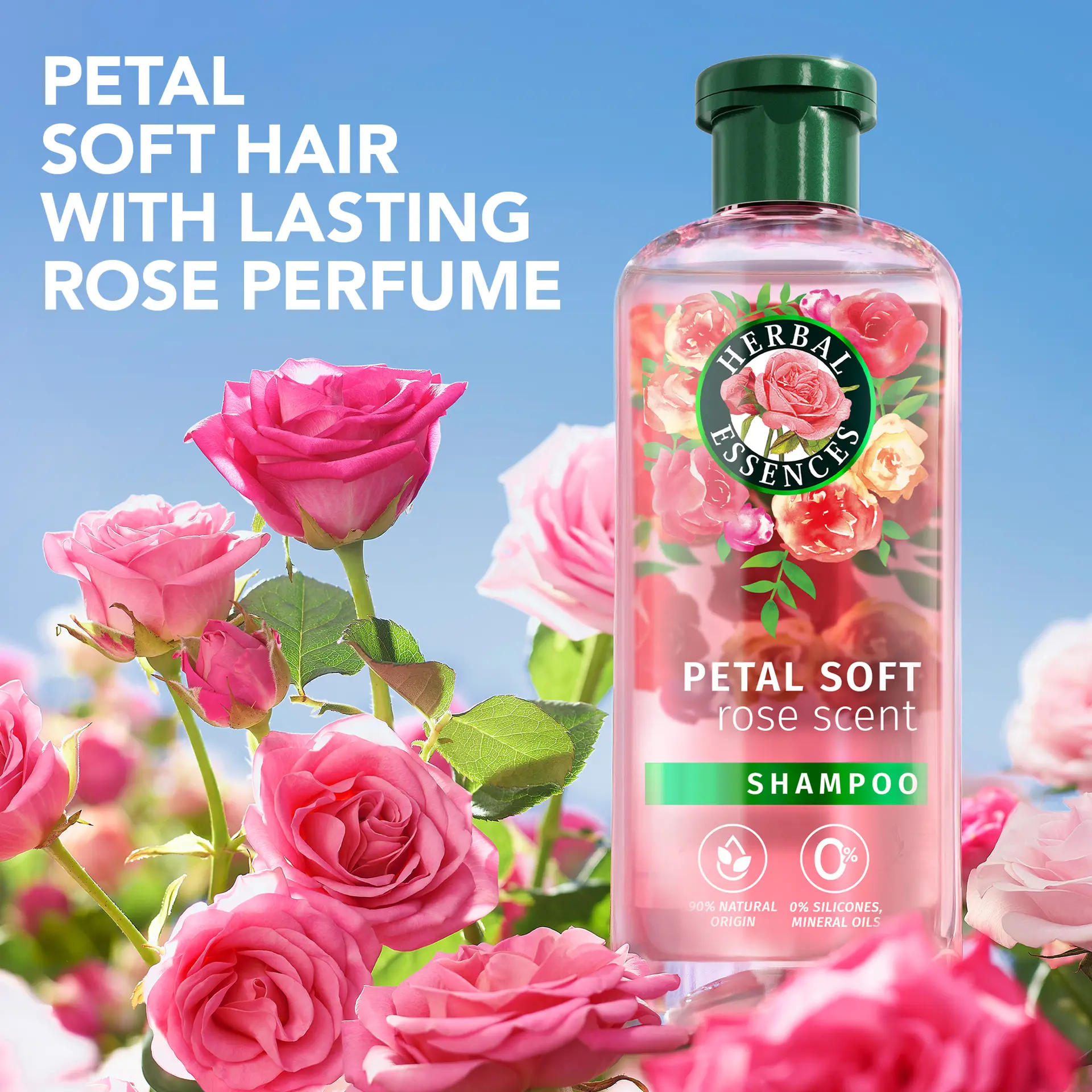 Herbal Essences Petal Soft Shampoo Rose Scent 400 ml - view 8