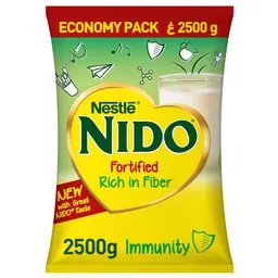 Nido Pouch Full Cream Milk Powder Fortified 2500 gm