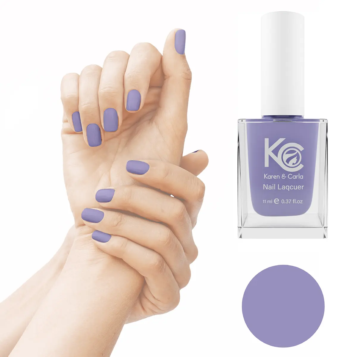 Karen And Carla Nail Lacquer Frosted Lavender 112 - view 2