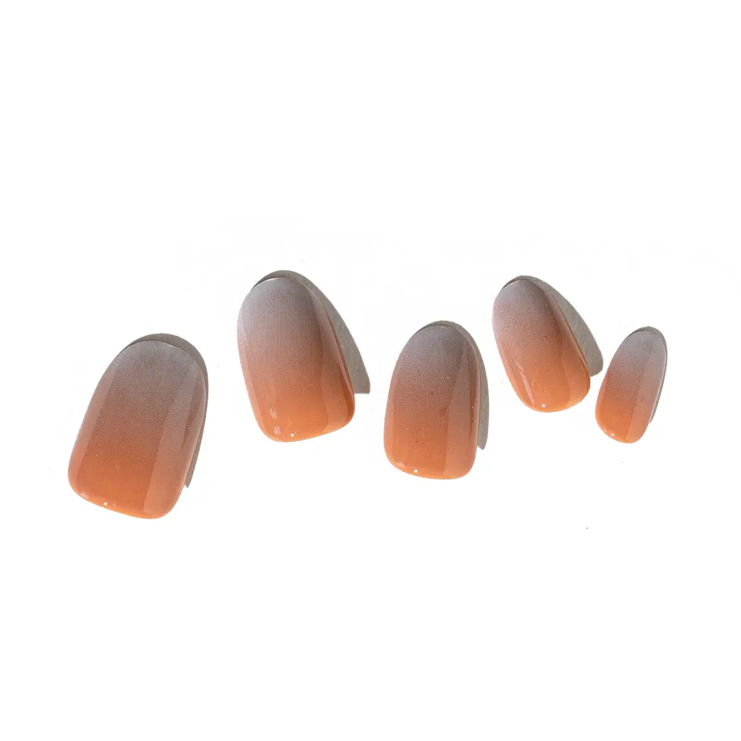 Loca Acrylic Nails A6-Oval Shape Ombre - view 4