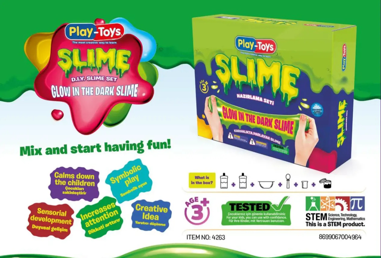 Playtoys Diy Slime Set Glow In The Dark - view 4
