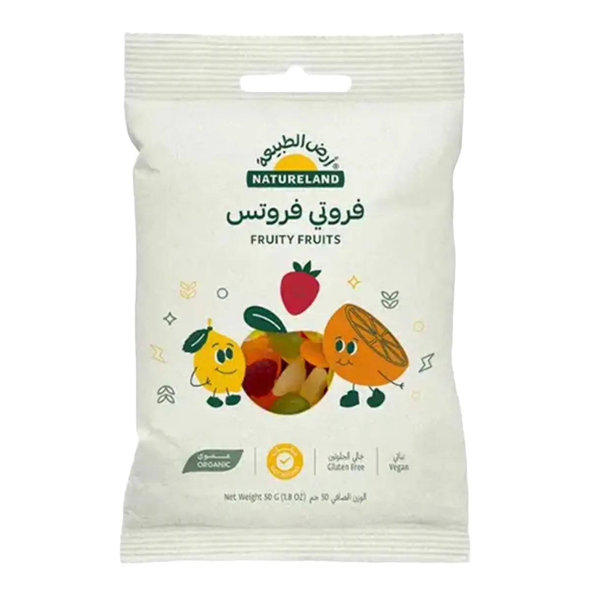Natureland Organic Gummies Fruity Fruits 50 gm - view 1