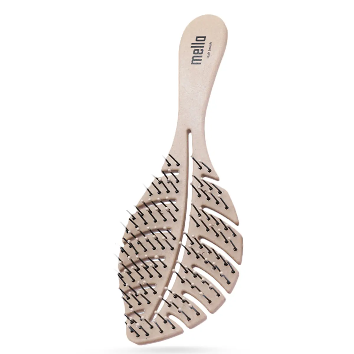 Mella Leaf Detangling Hair Brush Beige - view 1