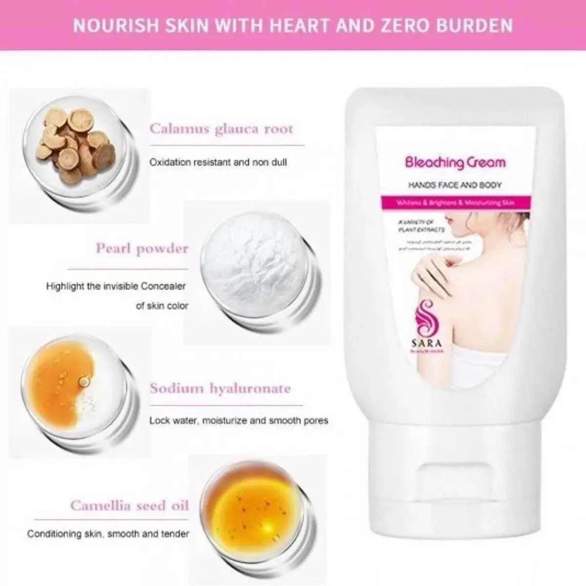 Sara Beauty Instant Whitening Cream For Face And Body 150 gm - view 6