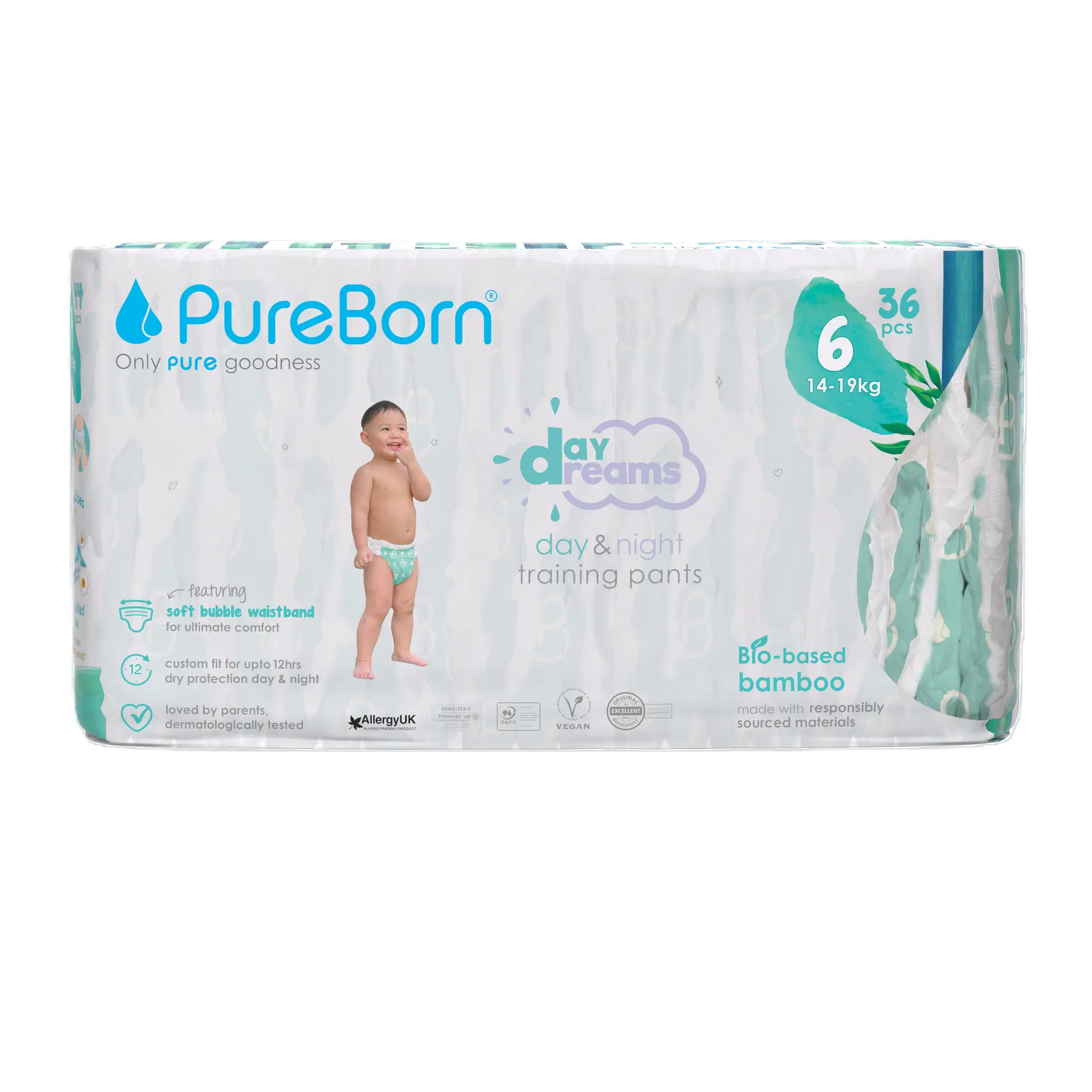 PureBorn Baby Training Pants Diapers S6 for 15+kg 36'S - view 1