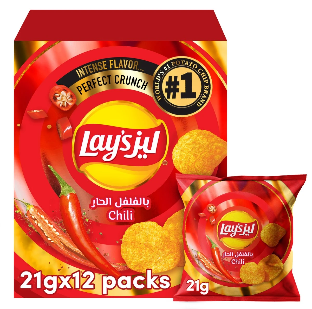 Lay's Chilli 12 pcs 21 gm