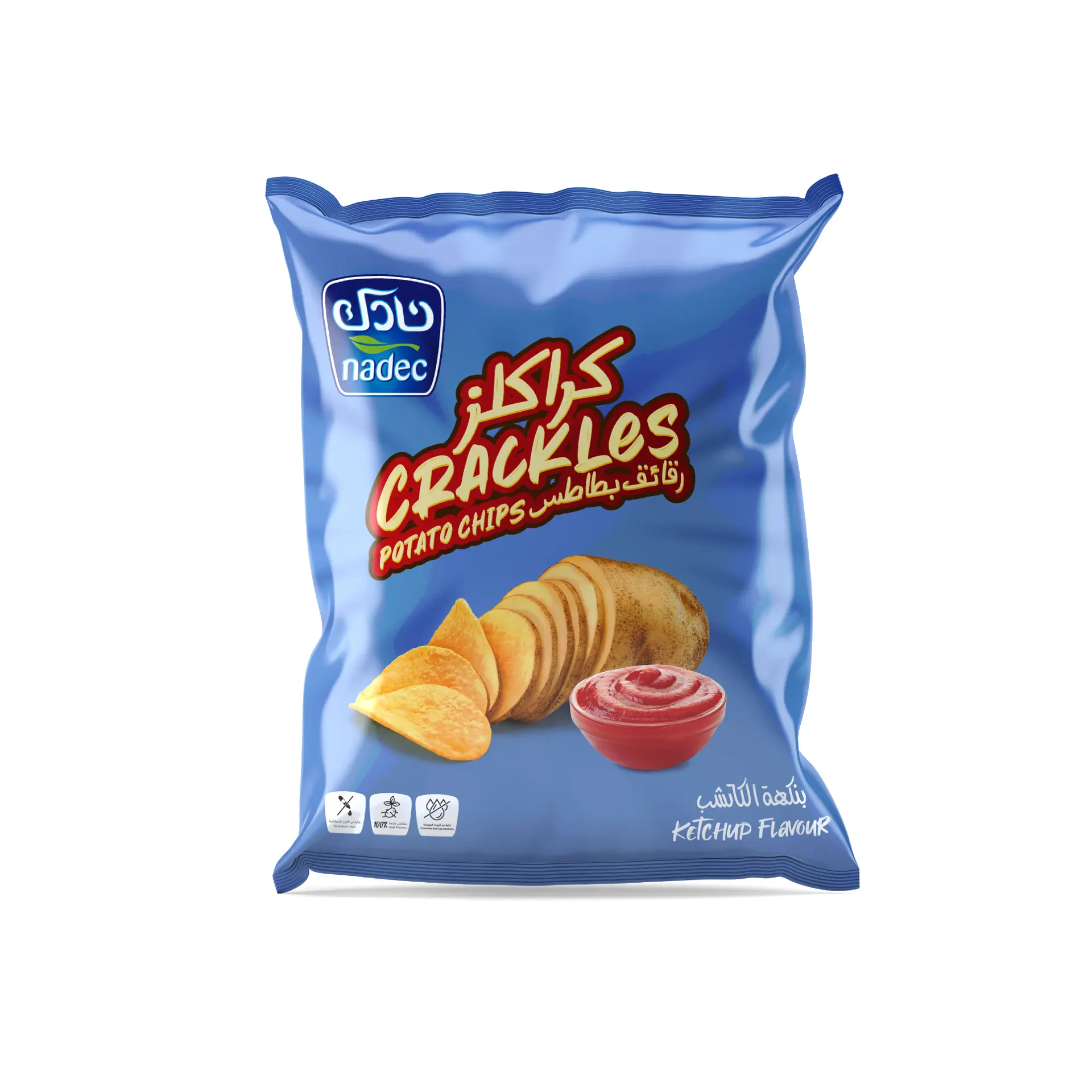 Nadec Crackles Potato Chips Ketchup Flavour 21 Gm - view 1