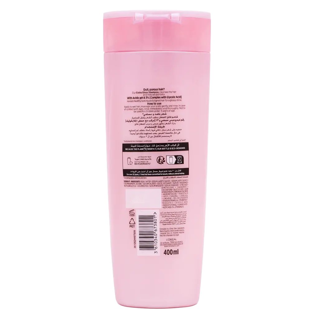 L'Oreal Paris Elvive Glycolic Gloss Shampoo 400 ml - view 2