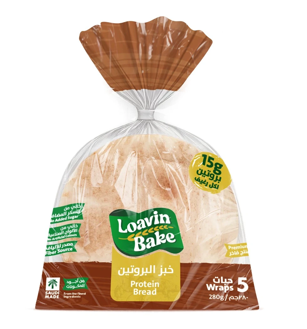 Loavin Bake Arabic Bread Protein  5 Pcs 280 gm