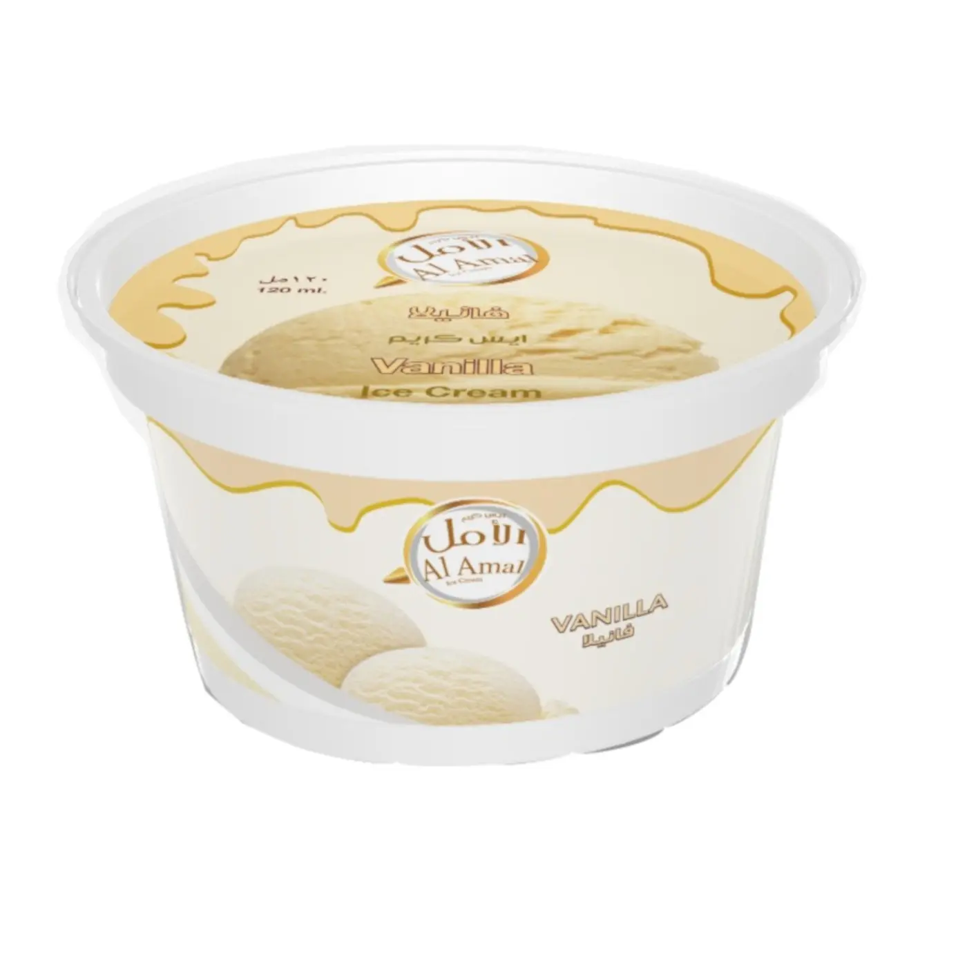 Al Amal Ice Cream CUP VANILLA 100 ml - view 1