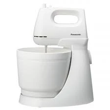 Panasonic Hand mixer 175W 5 Speed Light and Easy to Hold 3L Bowl + Dough hooks + Beaters
