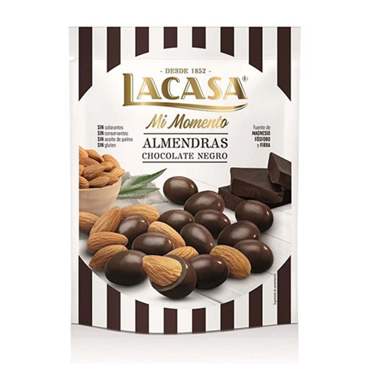 Lacasa Almond Coated with Dark Chocolate 125 gm - view 3