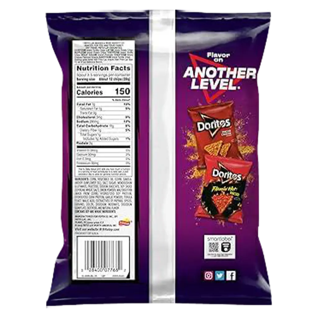 Doritos Tortilla Chips Sweet Pepper Flavor 92 gm - view 4