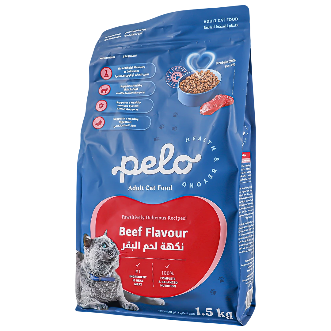 Pelo Dry Cat Food Beef 1.5 kg