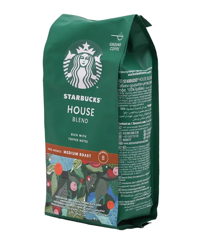 Starbucks House Blend Medium Roast Ground Coffee 200 gm - view 2