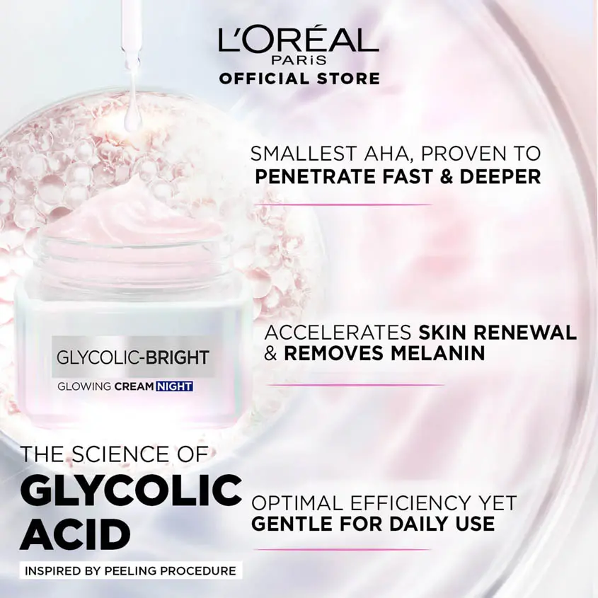 L'Oreal Paris Glycolic Bright Night Cream 50 ml - view 8