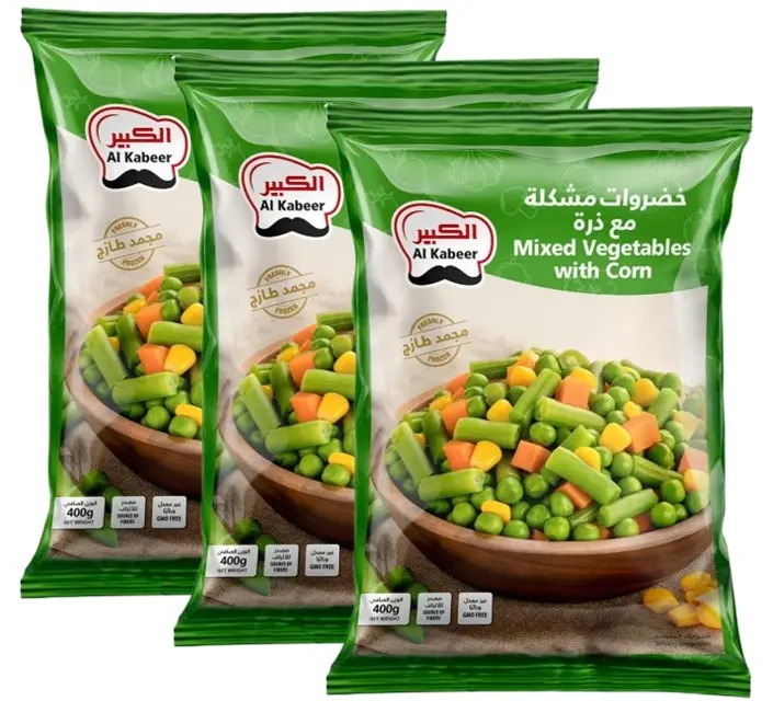 Al Kabeer Mixed Vegetables With Corn  400GmX3 - view 1