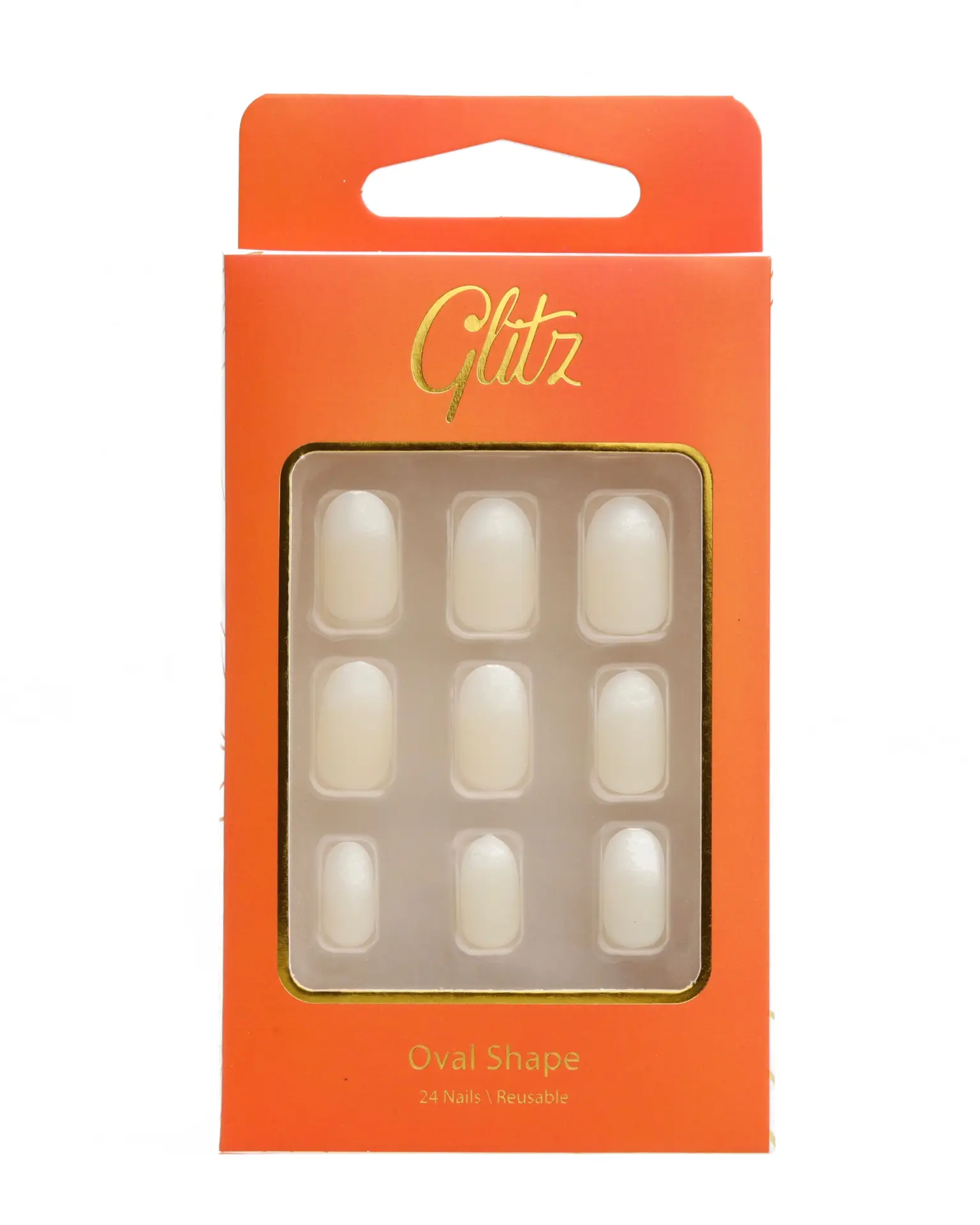 Glitz Press On Nails Oval Nude #9 - view 2