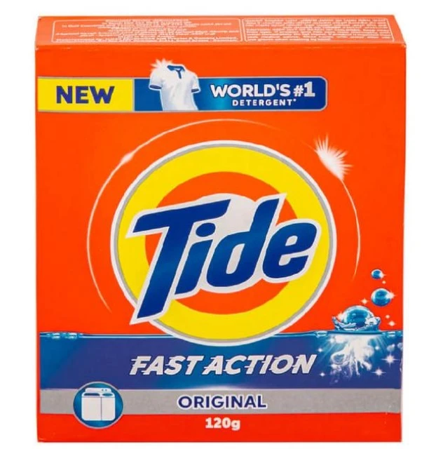 Tide Laundry Detergent Powder Semi-Automatic Original 120 Gm