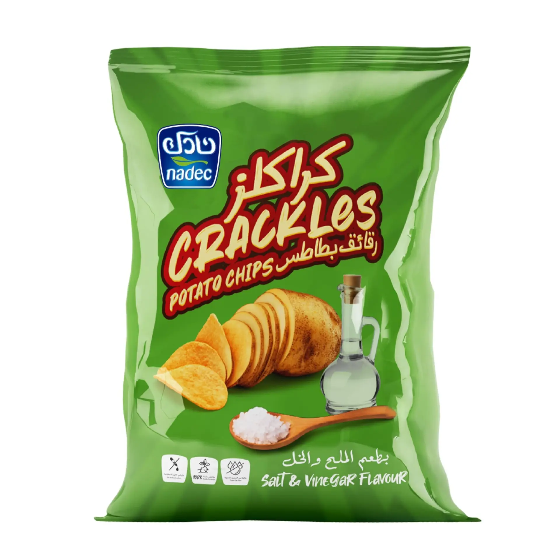Nadec Chips Salt & Vinegar 155 gm - view 1