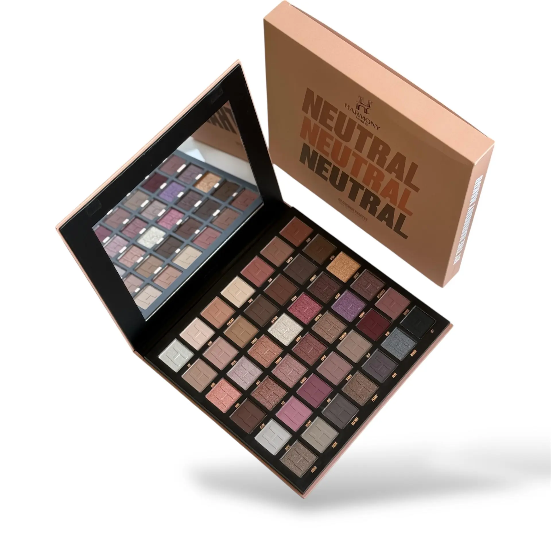 Harmony Beauty Eyeshadow Palate Neutral  New 42 Colour - view 3