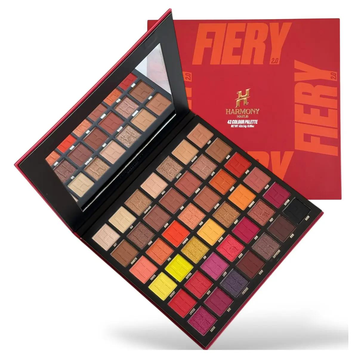 Harmony Beauty Eyeshadow Palate Fiery New 42 Colour - view 4