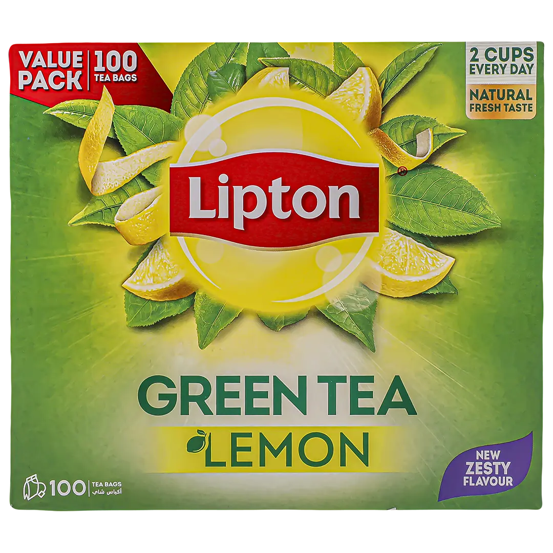 Lipton Green Tea Lemon 100 Teabags - view 3