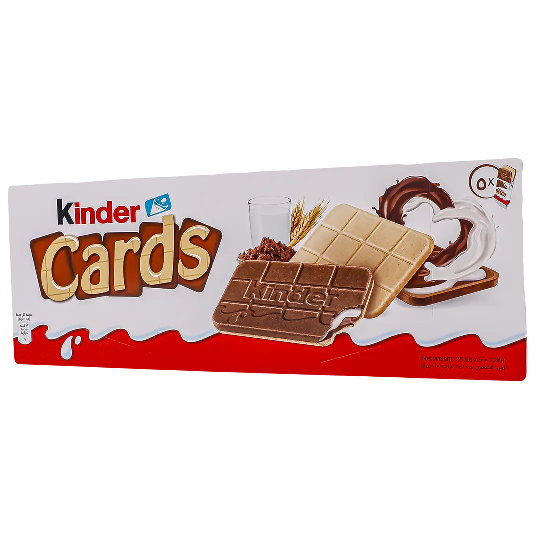 Kinder Cards Chocolate Biscuit Multipack 5 pcs 25.6 gm - view 3